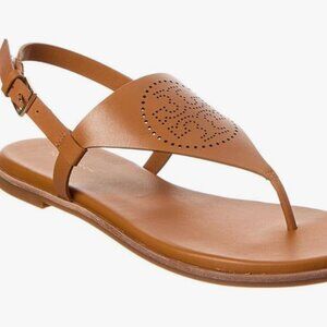 NEW!! Tory Burch Capri Perf Leather Sandal - womens size 8.5